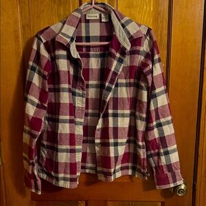 Plaid Button-Up Shirt